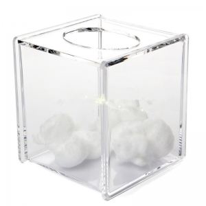 clear acrylic tissue box holder