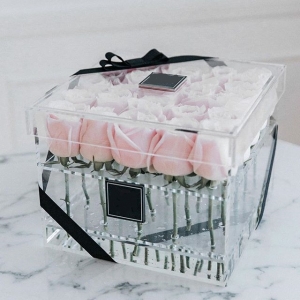 New luxury elegant acrylic flower box 