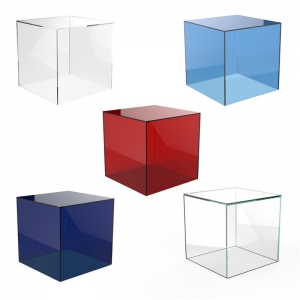 Clear acrylic rectangle storage box with lid 