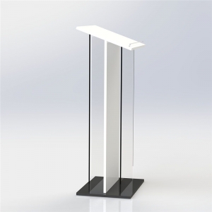 Fixture clear acrylic podium pulpit lectern 